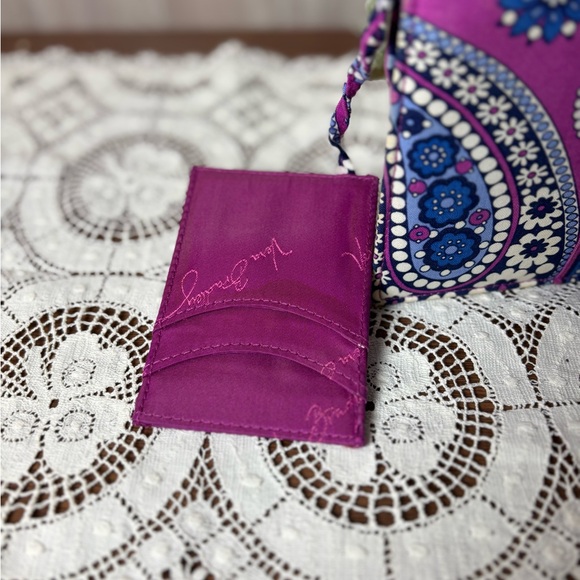 Vera Bradley Boysenberry Travel Envelope Wallet Credit Card Holder Retired - Picture 5 of 11